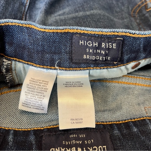 Lucky Brand Bridgette High Rise Skinny Ankle Jeans Size 8 / 29 - Picture 9 of 11